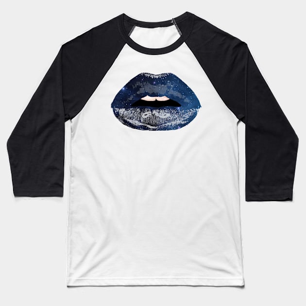 galaxy lips Baseball T-Shirt by myepicass